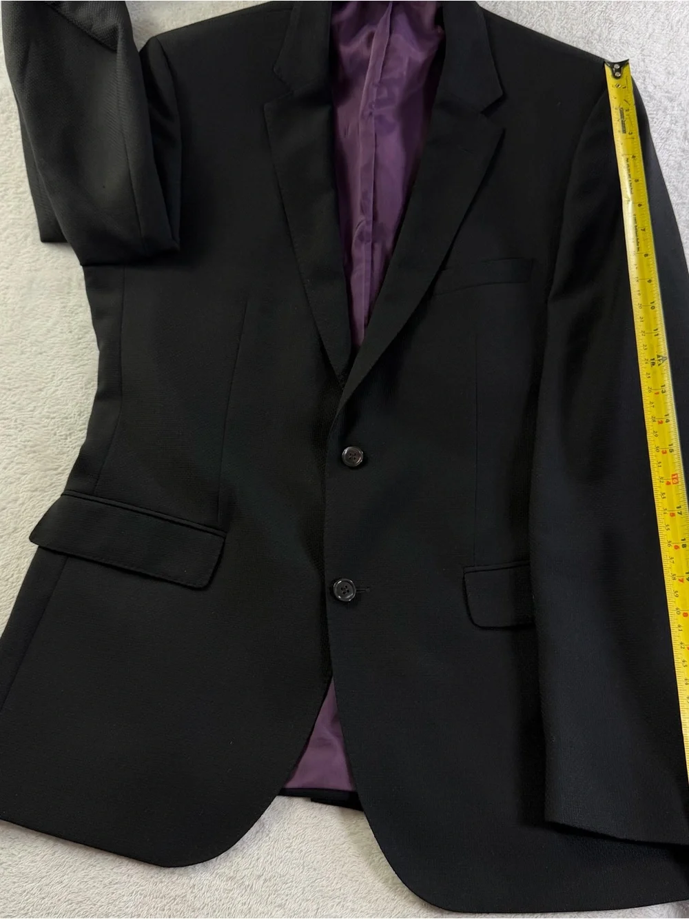BOSS Hugo Boss The Clash Black Virgin Wool Blazer 42R